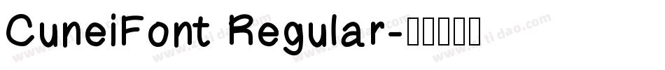 CuneiFont Regular字体转换